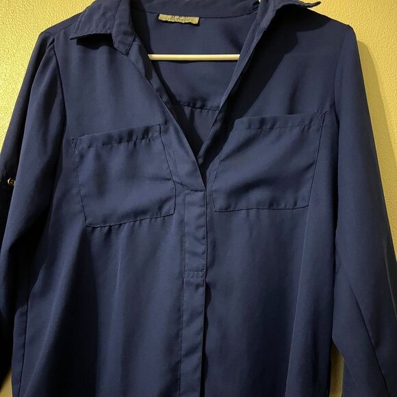 M P H COLLECTION BLOUSE BLUE(SALE) - Picture 3 of 14